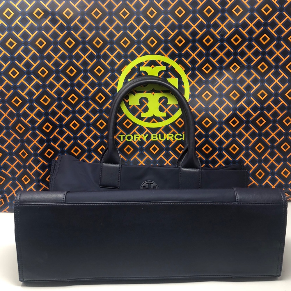 NWT Tory Burch Ella tote navy blue - Picture 7 of 7